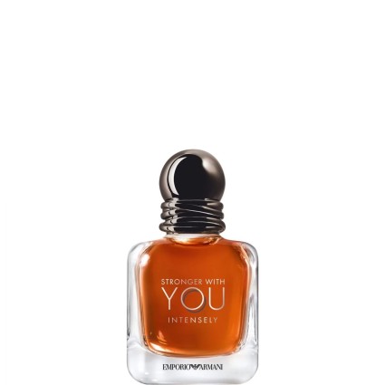 "Armani Stronger With You Intensely: A warm, vanilla, amber, bold."