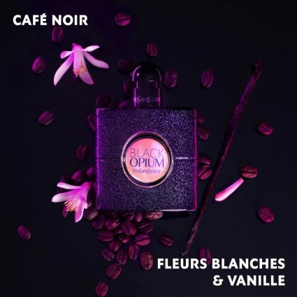 "YSL Black Opium: A sweet, coffee, vanilla, floral, addictive."