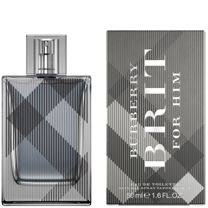 "Burberry Brit EDT Homme: A woody, spicy, fresh, ginger, tonka."