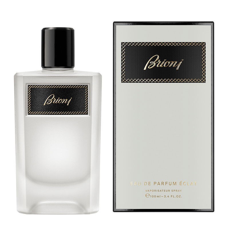 "Brioni L'Eclat: A vibrant, citrus, floral, musky, radiant." "Brioni L'Eclat: A vibrant, citrus, floral, musky, radiant."