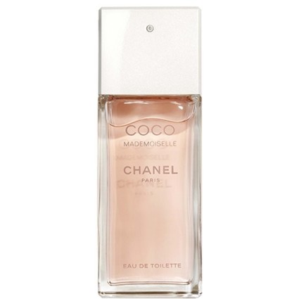 "Chanel Coco Mademoiselle EDT: A fresh, citrus, floral, patchouli."