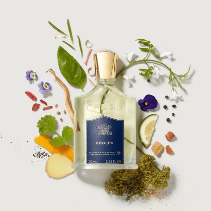 "Creed Erolfa: A fresh, marine, citrus, woody, adventurous."