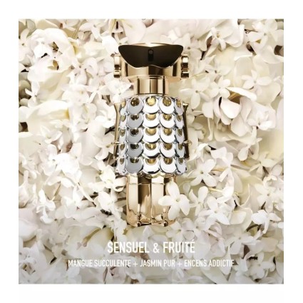 "Paco Rabanne Fame: A fruity, creamy, mango, jasmine."