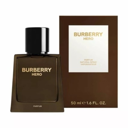 "Burberry Hero Parfum: A deep, woody, amber, intense, rich."