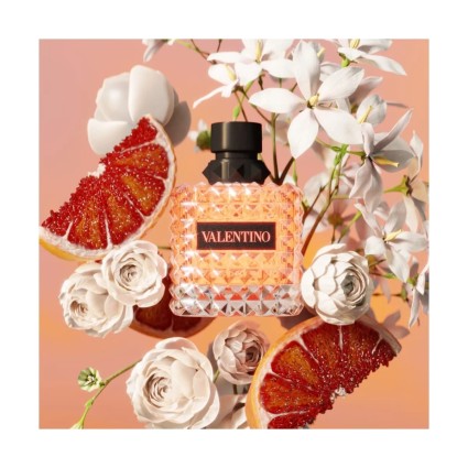 "Valentino Donna Coral Fantasy: A vibrant, fruity, rose, kiwi."