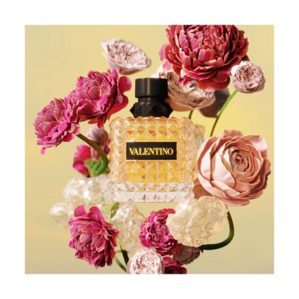 "Valentino Donna Yellow Dream: A bright, floral, musky, rose, lemon."