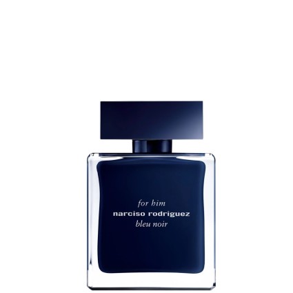 "Narciso Rodriguez For Him Bleu Noir: A mysterious, captivating woody musc."