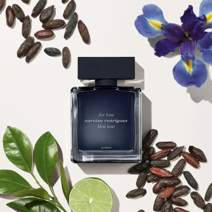 "Narciso Rodriguez For Him Bleu Noir Le Parfum: A rich, luxurious, and deeply addictive woody musc."