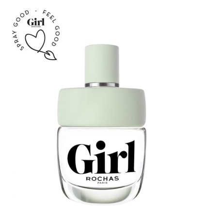 "Rochas Girl: A joyful, fresh, and modern floral-woody fragrance."