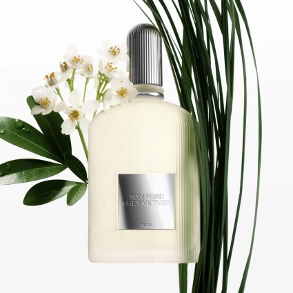"Tom Ford Grey Vetiver: A sharp, sophisticated, woody vetiver."