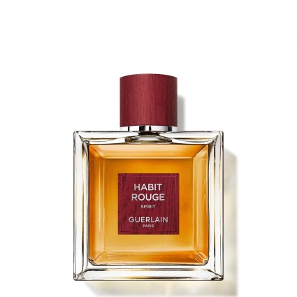 "Guerlain Habit Rouge Spirit: A modern, vibrant oriental scent for men."