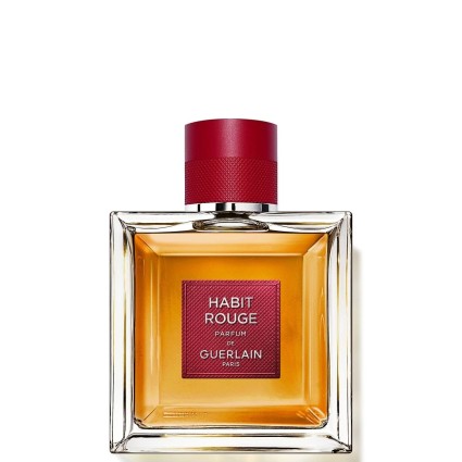 "Guerlain Habit Rouge EDP: A rich, warm, oriental woody for men."