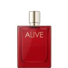 "Hugo Boss Alive Parfum: A bold, woody, floral, empowering scent."