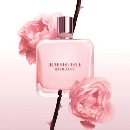"Givenchy Irresistible Rose Velvet: A soft, powdery, musky rose."