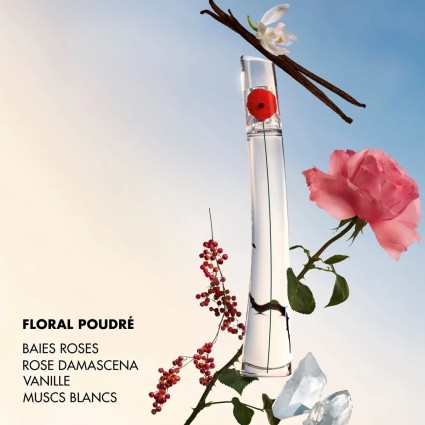 "Kenzo Flower by Kenzo: A delicate, powdery, floral, iconic."