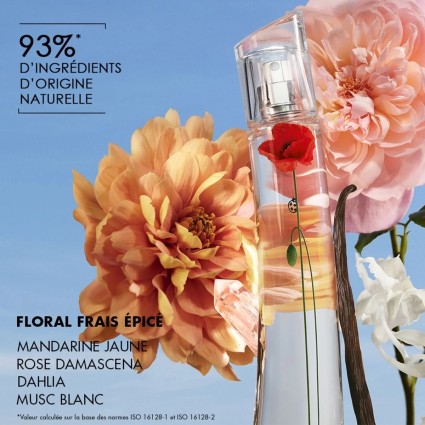 "Kenzo Flower La Récolte: A fresh, green, floral, urban essence."