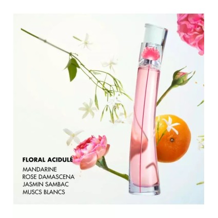 "Kenzo Flower Poppy Bouquet: A vibrant, crisp, fruity floral."
