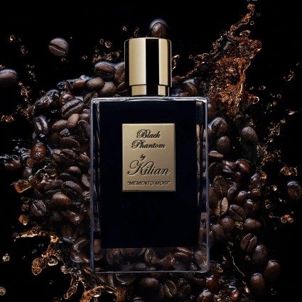 "Kilian Black Phantom: A dark, gourmand, rum, coffee, woody."