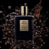"Kilian Black Phantom: A dark, gourmand, rum, coffee, woody."