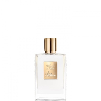 "Kilian Woman in Gold: A luminous, aldehydic, rose, vanilla."