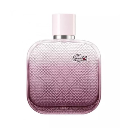 "Lacoste L12.12 Rose Intense: A vibrant, creamy, floral, bold."
