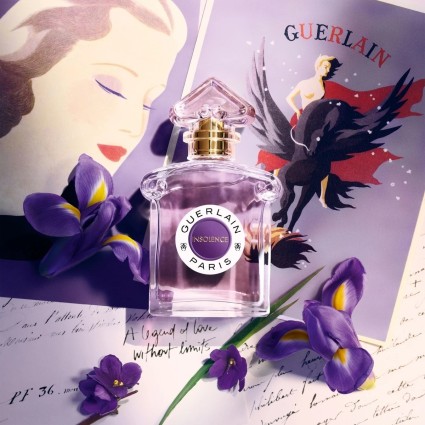 "Guerlain Insolence EDP: A bold, vibrant, fruity, violet."