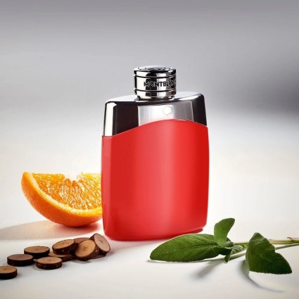 "Montblanc Legend Red: A vibrant, woody, spicy, fresh."