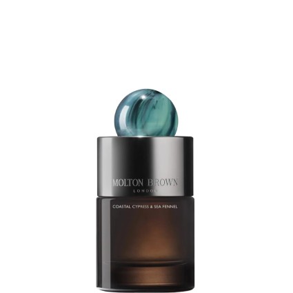 "Molton Brown Coastal: A fresh, marine, aromatic, woody scent."