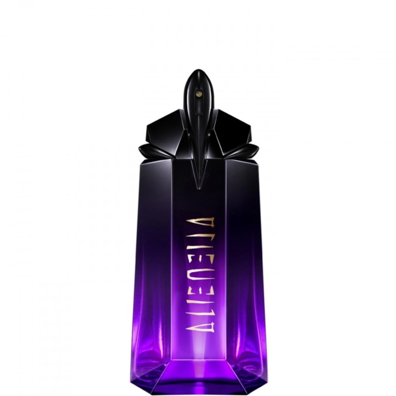 "Mugler Alien Extraintense: A powerful, woody, jasmine, amber." "Mugler Alien Extraintense: A powerful, woody, jasmine, amber."