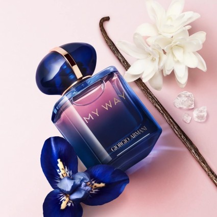 "Armani My Way Parfum: An intense, floral, vanilla, tuberose."