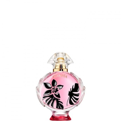 "Paco Rabanne Olympéa Flora: A vibrant, rosy, blackcurrant floral."