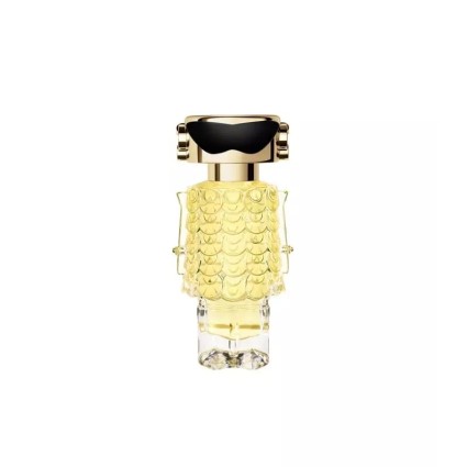 "Paco Rabanne Fame Parfum: An intense, creamy, woody, mango."