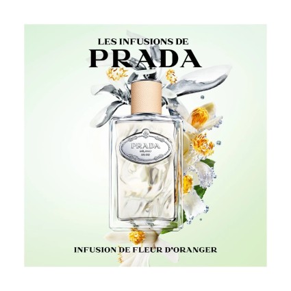 "Prada Infusion Fleur D'Oranger: A fresh, bright, orange blossom."