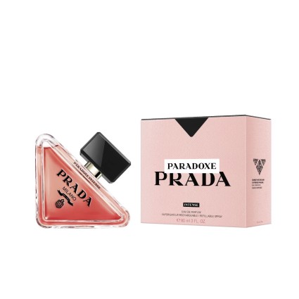 "Prada Paradoxe Intense: A warm, floral, vanilla, amber, vibrant."