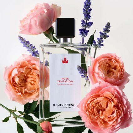 "Réminiscence Rose Tentation: A captivating, rose, patchouli."