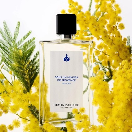 "Réminiscence Mimosa: A bright, powdery, soft floral mimosa."