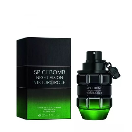 "V&R Spicebomb Night Vision EDT: A fresh, green, spicy, dark."