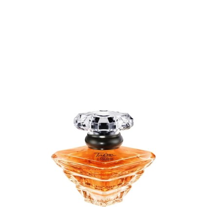 "Lancôme Trésor: A classic, warm, rose, peach, amber floral."