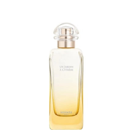 "Hermès Un Jardin à Cythère: A fresh, citrus, pistachio, olive."