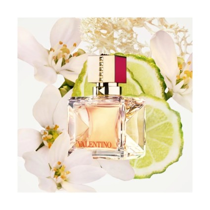 "Valentino Voce Viva: A modern, floral, citrus, vanilla, musky."