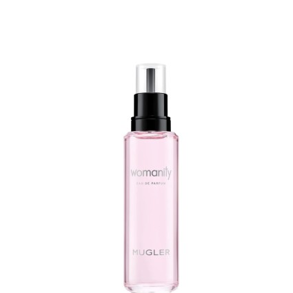 "Mugler Womanity: A unique, sweet-savory fig, caviar, woody scent."