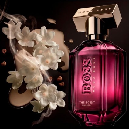 "Hugo Boss The Scent Magnetic For Her: A rich, osmanthus, musky."