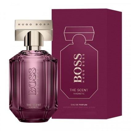 "Hugo Boss The Scent Magnetic For Her: A rich, osmanthus, musky."