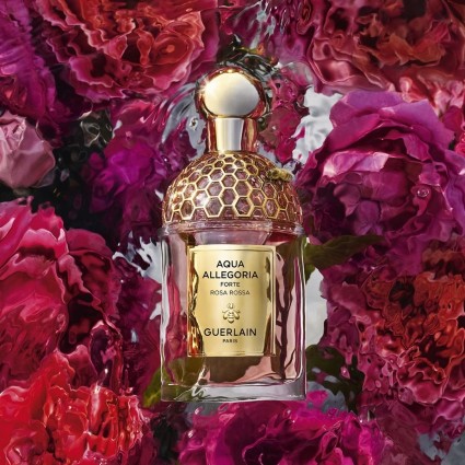 "Guerlain Aqua Allegoria Forte Rosa Rossa: A vibrant, intense, rose."
