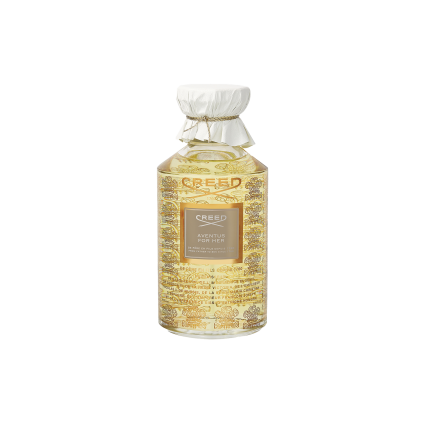 "Creed Aventus for Her: A fresh, fruity, floral, musky, sophisticated."
