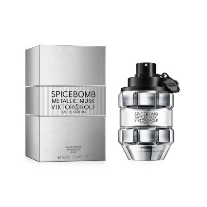 "V&R Spicebomb Metallic Musk: A warm, spicy, leather, musky."