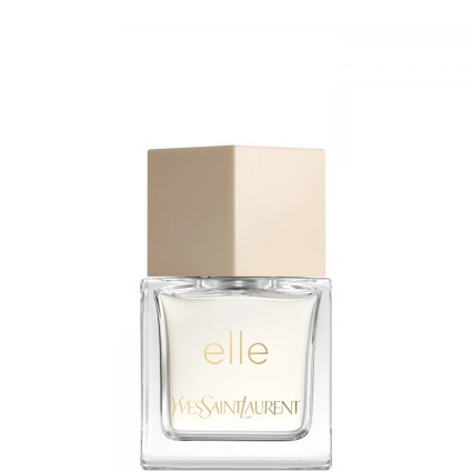 "YSL Elle EDT: Un floral boisé musqué, pivoine, patchouli."