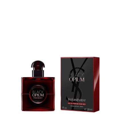 "YSL Black Opium Over Red: Un fruité gourmand, cerise, café."