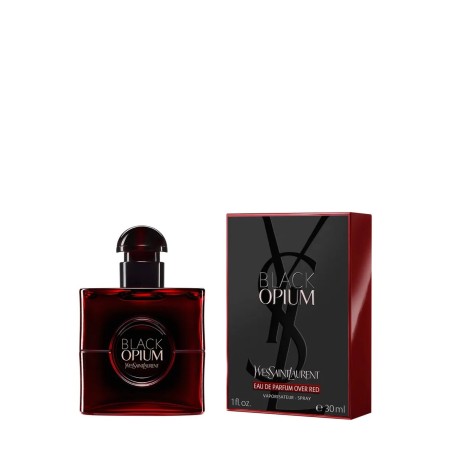 "YSL Black Opium Over Red: Un fruité gourmand, cerise, café."