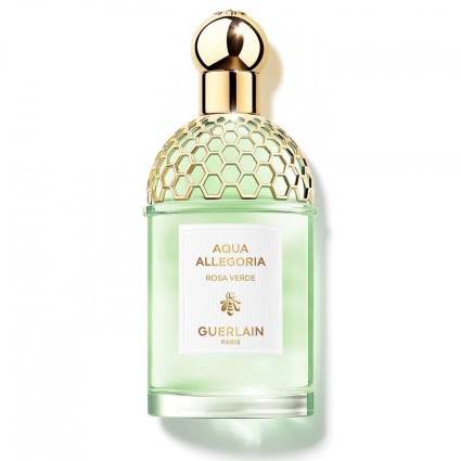 "Guerlain Aqua Allegoria Rosa Verde: Une rose, notes vertes, fraîche."